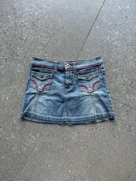 d&g 2000s denim mini skirt - Picture 1 of 6